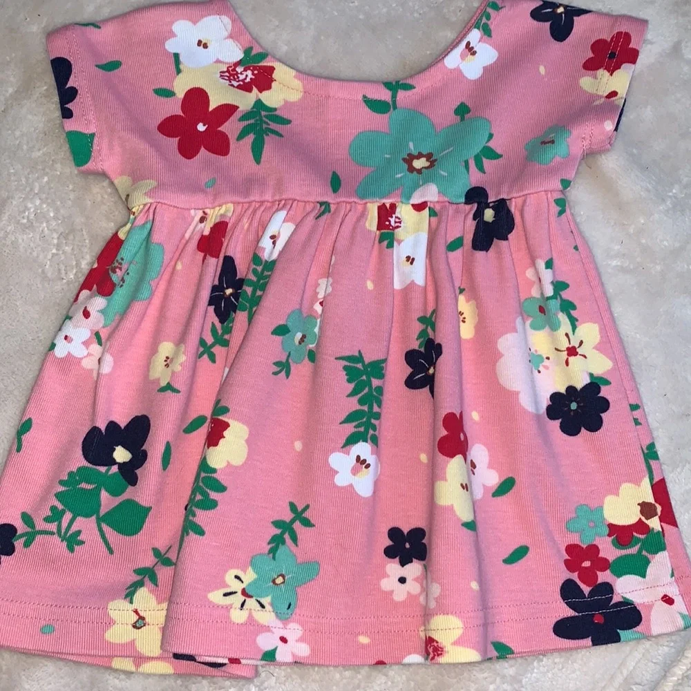 Hanna Andersson 60 Pink Floral Dress 3-6M Perfect!💕 - Picture 7 of 10